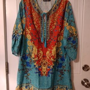 Vibrant Multicolor Women's Top
